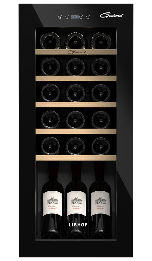 Изображение товара Винный шкаф Libhof GM-18 черный для 18 бутылок с монотемпературным режимом