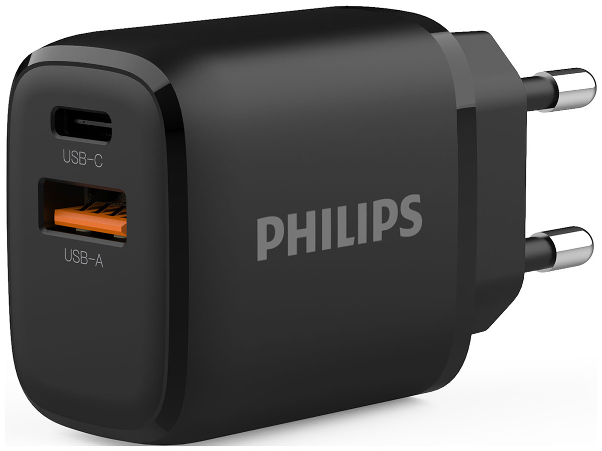 СЗУ Philips PD25W+QC3.0, черный (DLP4327CB/70)