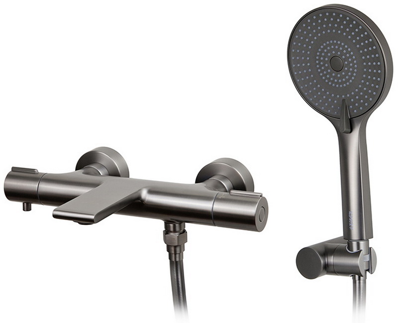 Изображение товара Смеситель для ванной комнаты Kaiser Serio вороненая сталь (05322-15)