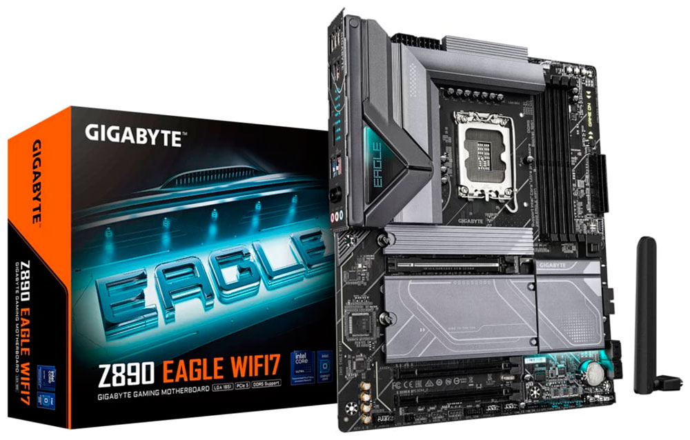 Материнская плата Gigabyte Z890 EAGLE WIFI7 EAGLE (LGA1851, ATX) Материнская плата Gigabyte Z890 EAGLE WIFI7 EAGLE (LGA1851, ATX)