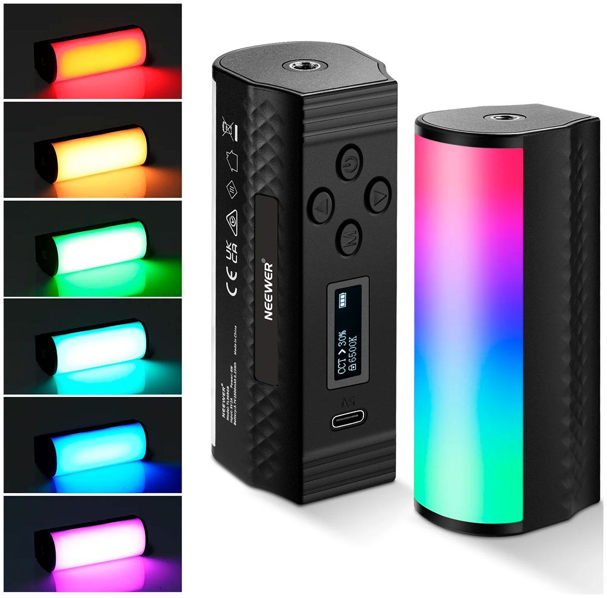 Изображение товара Портативный видеосвет Neewer TL96 RGB магнитный 96 LED аккумуляторный