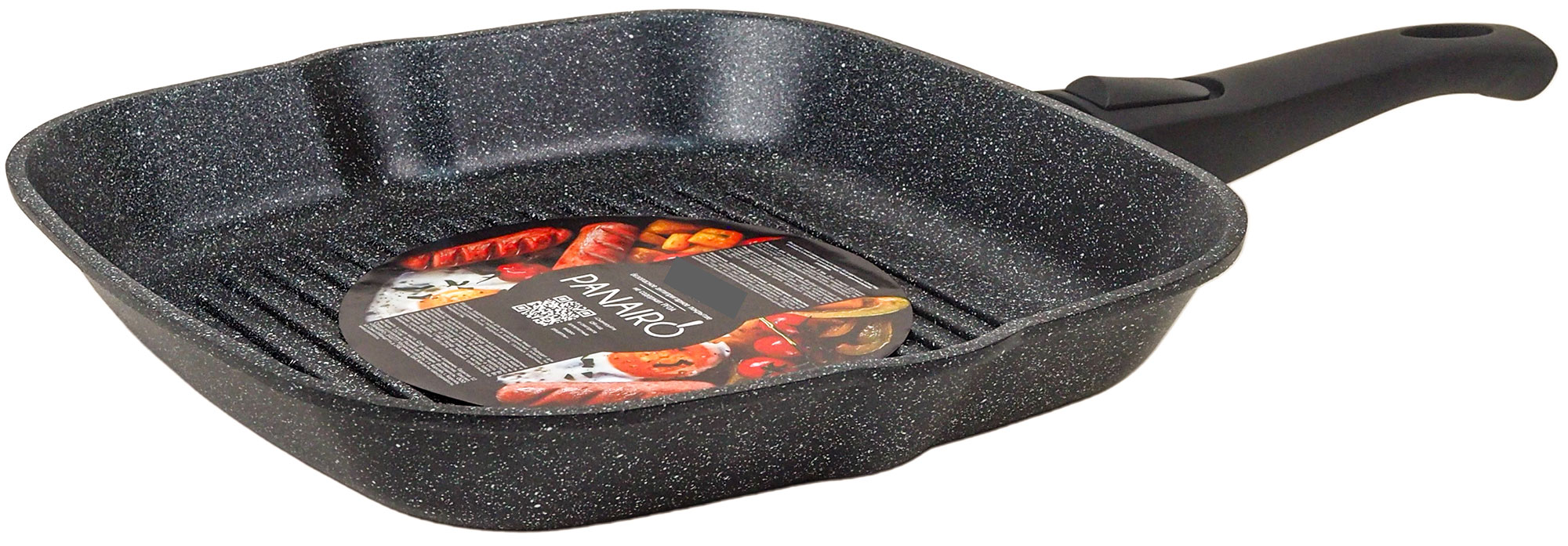 Изображение товара Сковорода-гриль Panairo Befordo, б/к (BEF-GRIL-27-Srus) 27х27см, со съемной ручкой