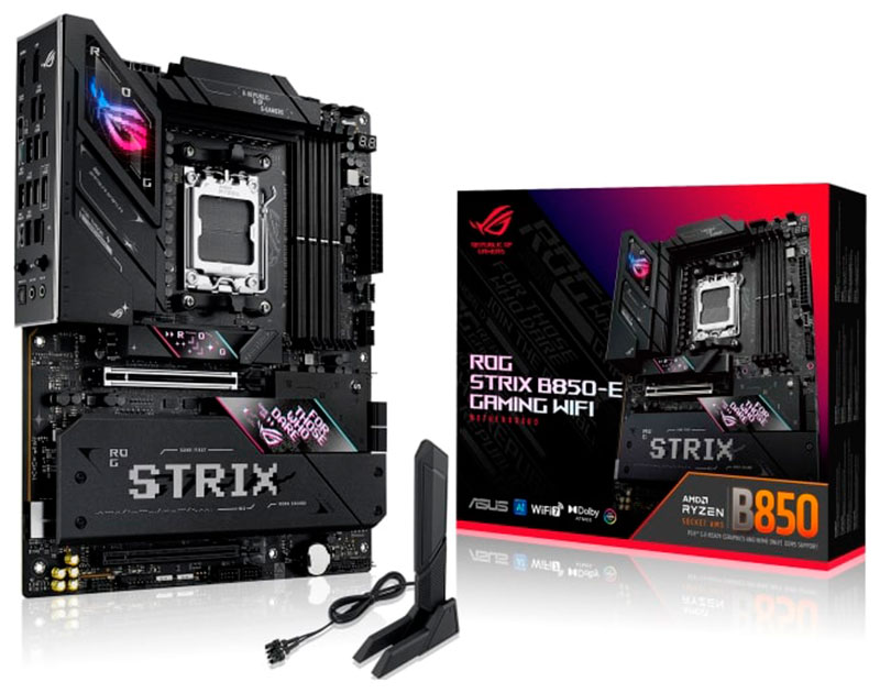 Материнская плата Asus ROG STRIX B850-E GAMING WIFI (AM5, ATX) Материнская плата Asus ROG STRIX B850-E GAMING WIFI (AM5, ATX)