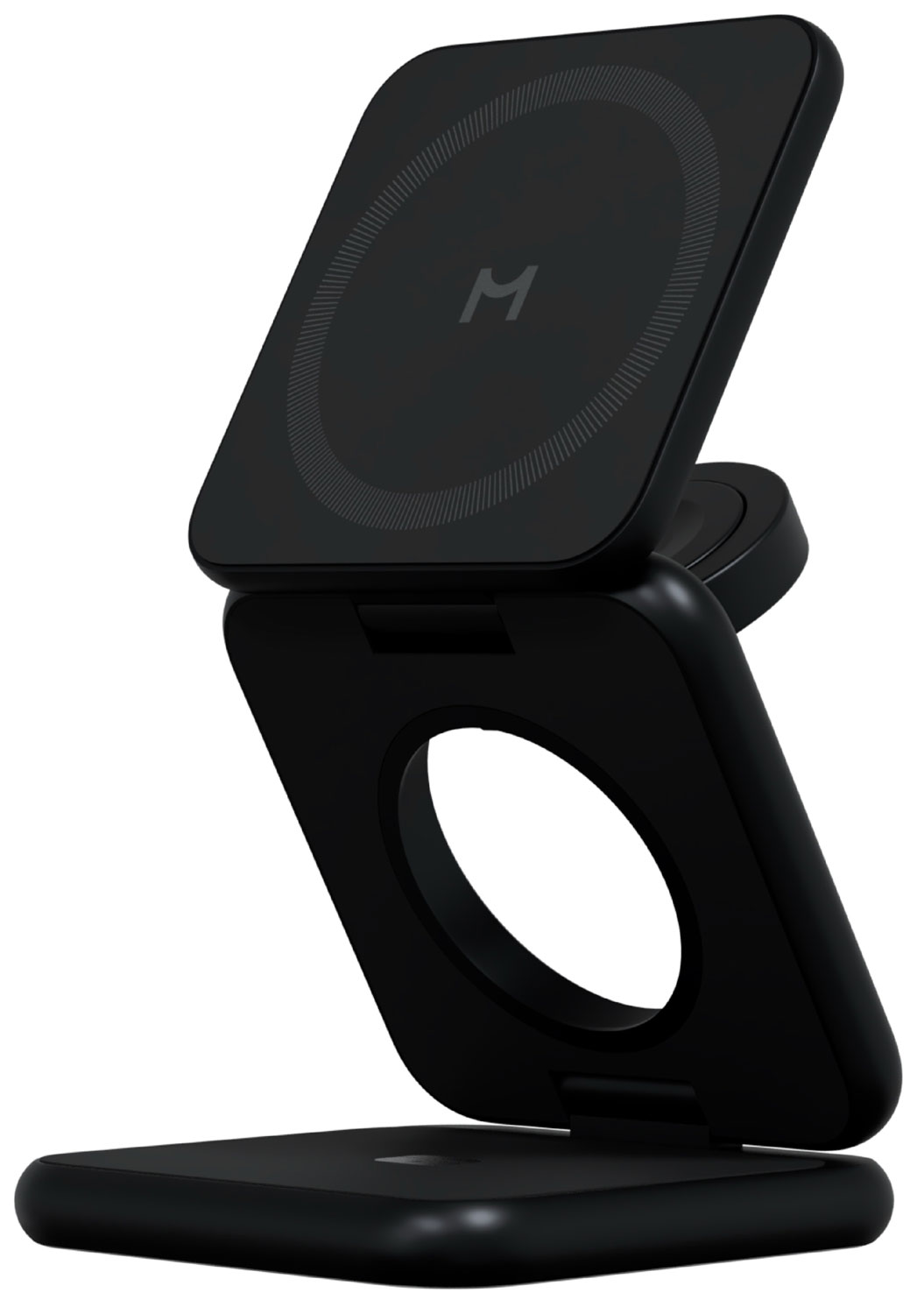 Изображение товара Складное беспроводное зарядное устройство Magssory Fold Pro, 3 в 1, с магнитами, совместимое с Qi2 (black WCH063)