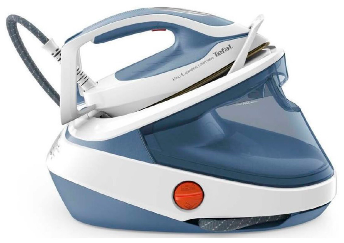

Парогенератор Tefal Pro Express Ultimate II GV9710E0, голубой/белый