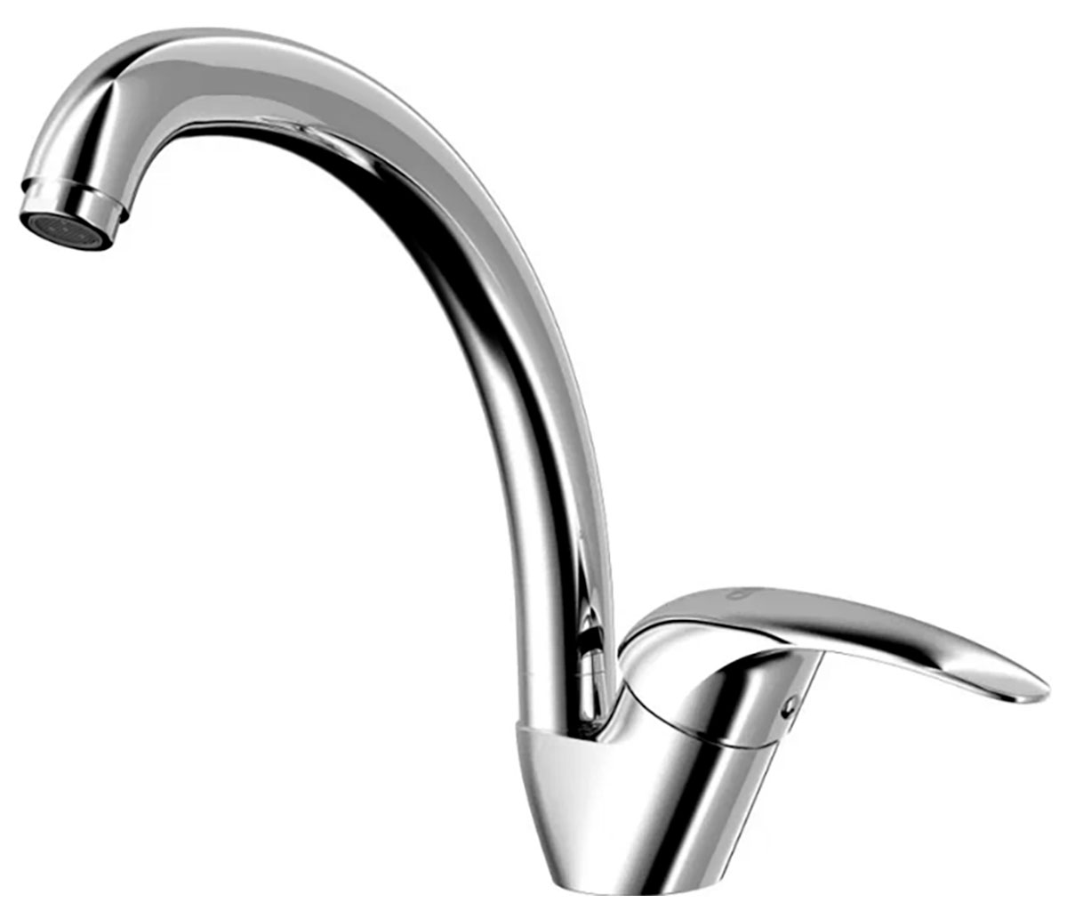Изображение товара Кухонный смеситель AWP Suna-C, с С-образным поворотным изливом, хром