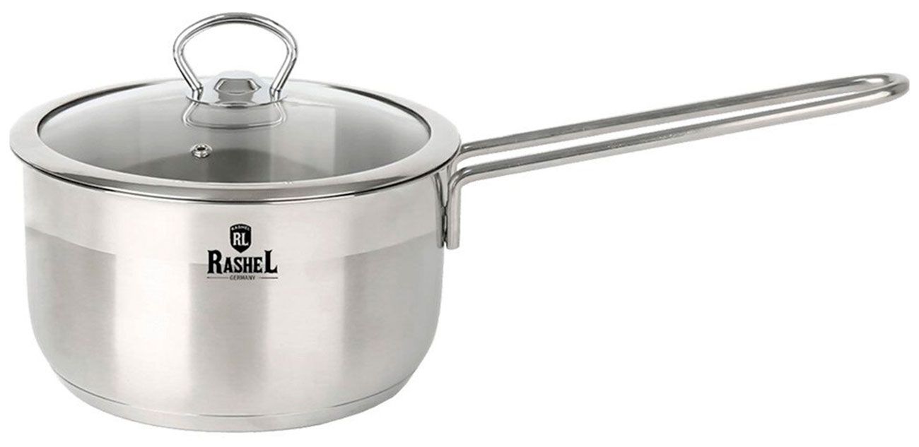 

Ковш Rashel R-10/10, 1л, из нержавеющей стали, со стеклом. кр. 14х75 см