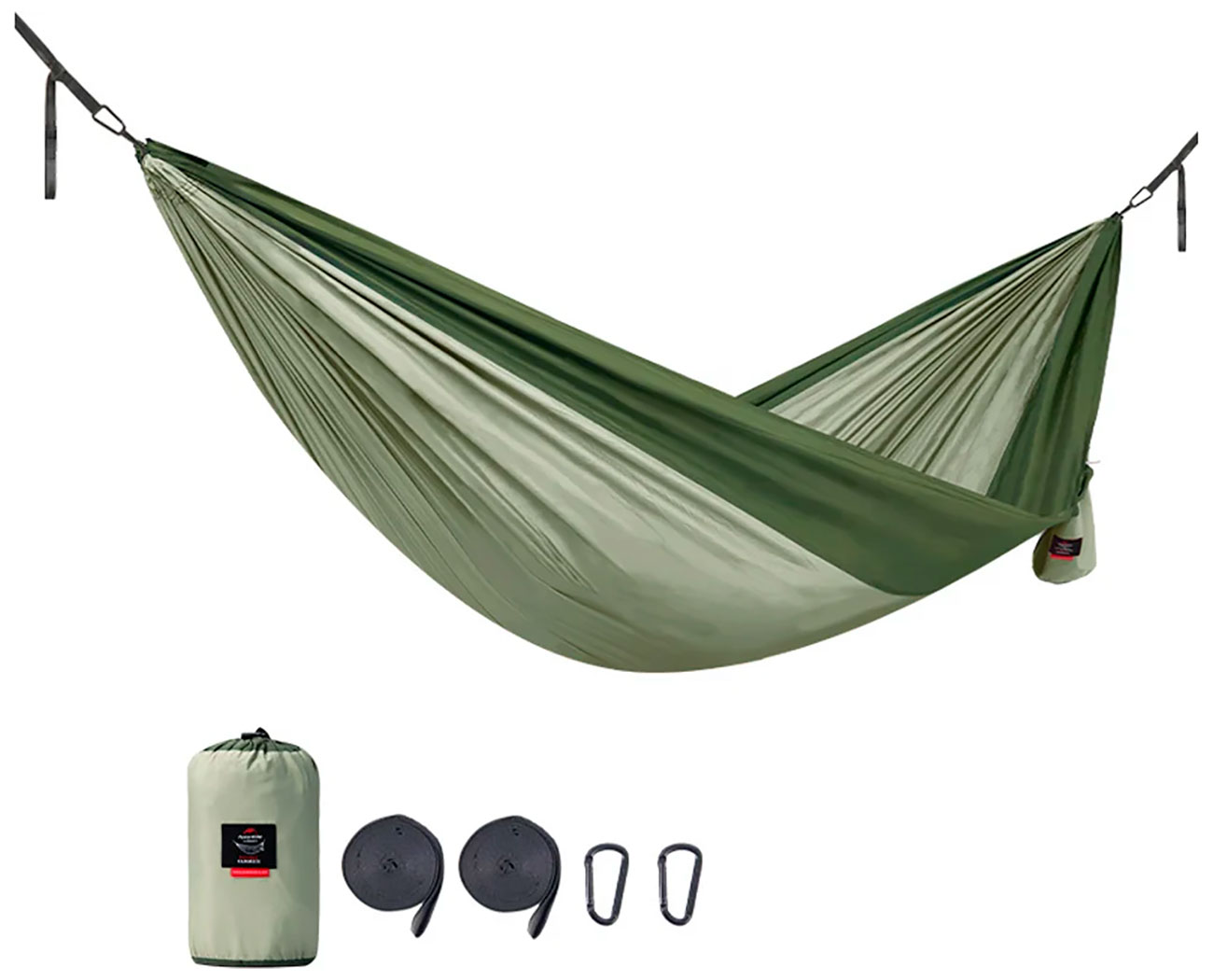 Изображение товара Гамак двухместный Naturehike NH21DC011, зеленый