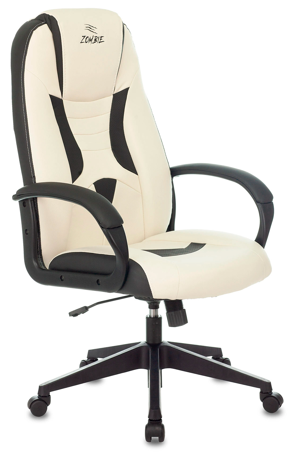 Изображение товара Кресло игровое Zombie 8 WHITE черное/белое с экокожей