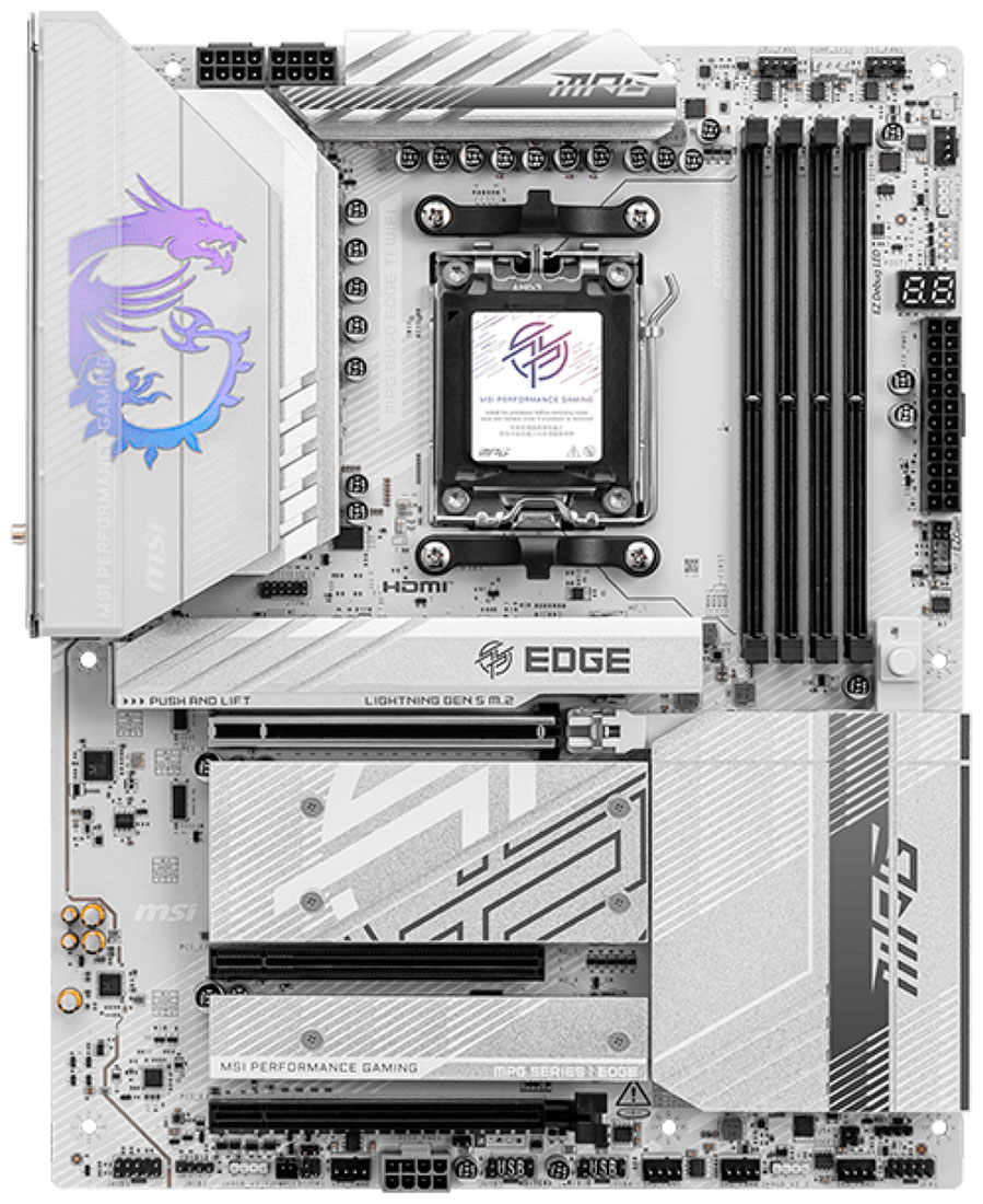 Изображение товара Материнская плата MSI MPG B850 EDGE TI WIFI (AM5, ATX)