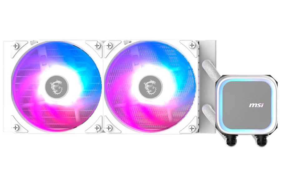 Изображение товара СЖО MSI MAG CORELIQUID A13 240 WHITE жидкостное охлаждение для процессора