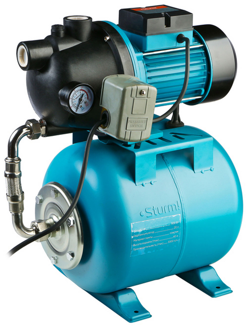 Изображение товара Автоматическая насосная станция Sturm WP97080PL для водоснабжения