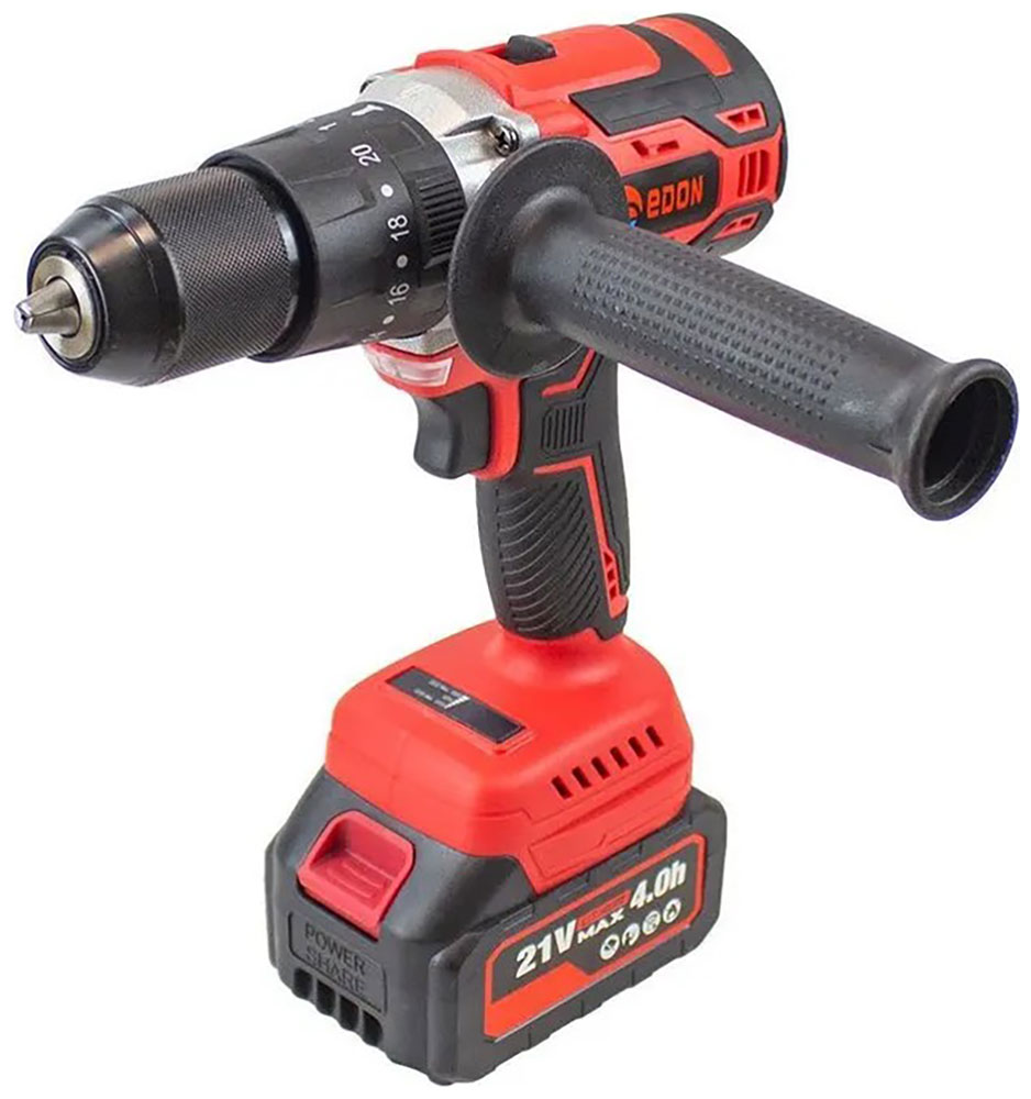 Изображение товара Дрель-шуруповерт аккумуляторная бесщеточная Edon UAD-21BL