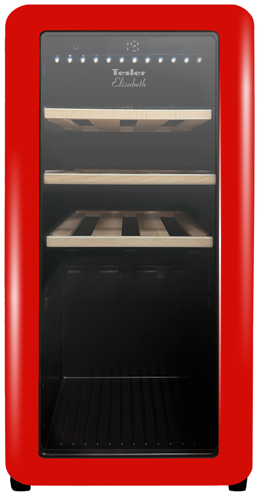 Изображение товара Винный шкаф Tesler CWC-188 RUBY RED, 18 бутылок, компрессорное охлаждение
