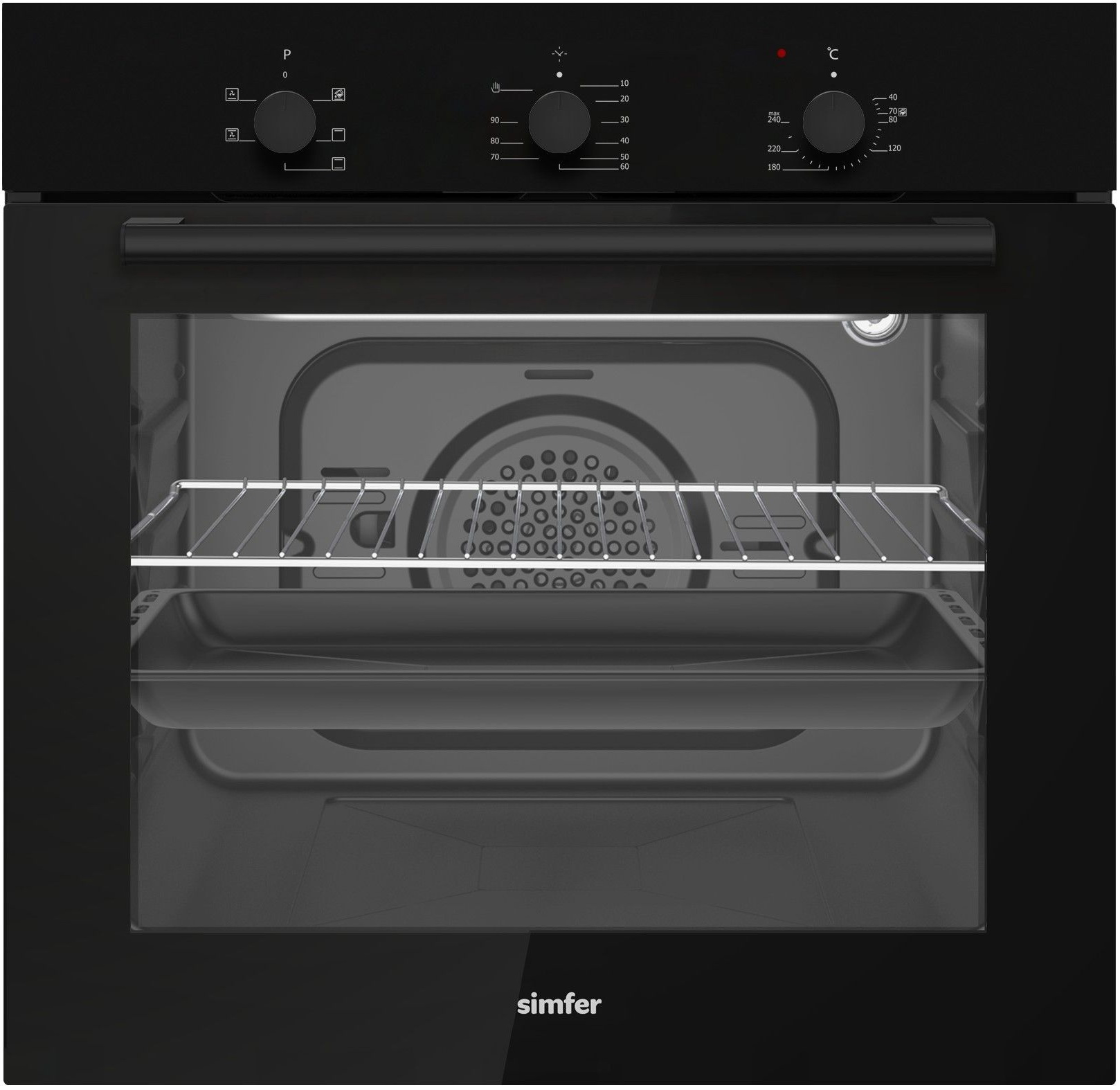

Электрический духовой шкаф Simfer B6EB16070 черный