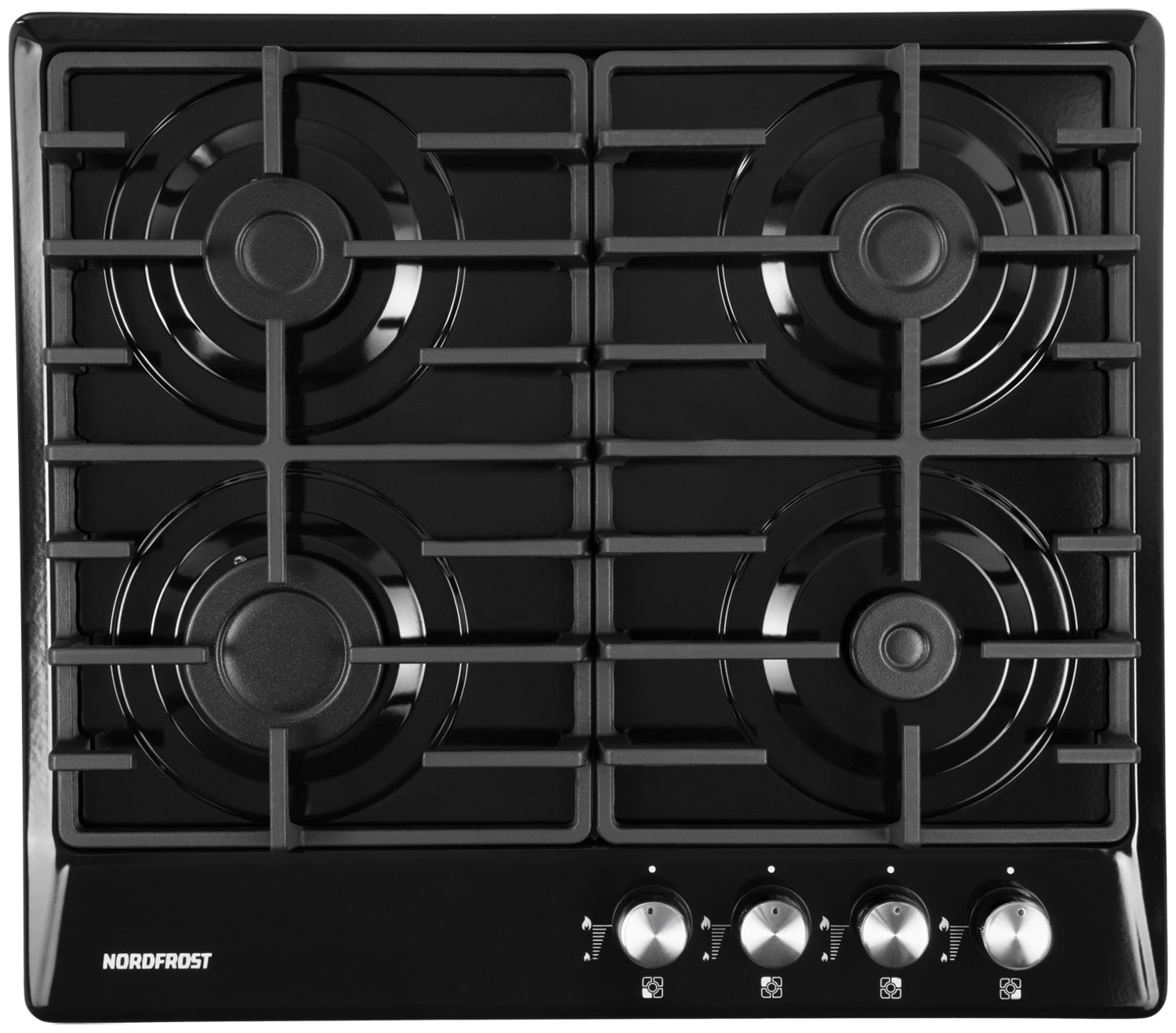 Изображение товара Газовая варочная панель NORDFROST HS 6043 B с электроподжигом