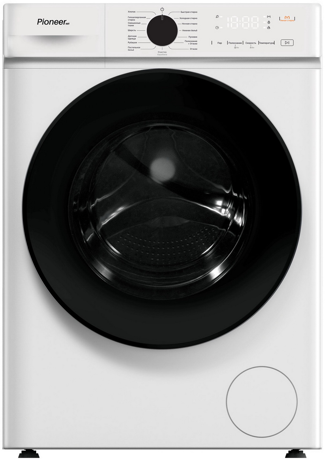 Изображение товара Стиральная машина Pioneer WM-228004WH фронтальная 8 кг 1400 об/мин