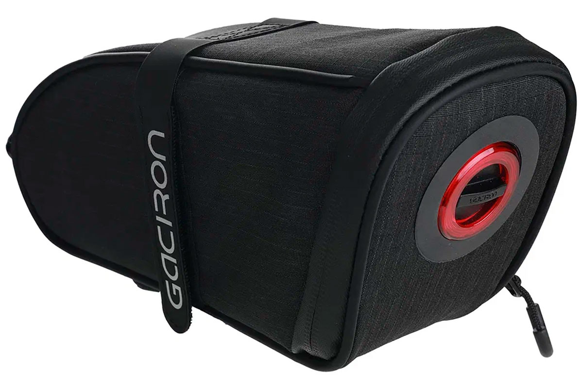 Изображение товара Велосумка Gaciron Birdnest-300S с умным задним фонарем 2 в 1, черная