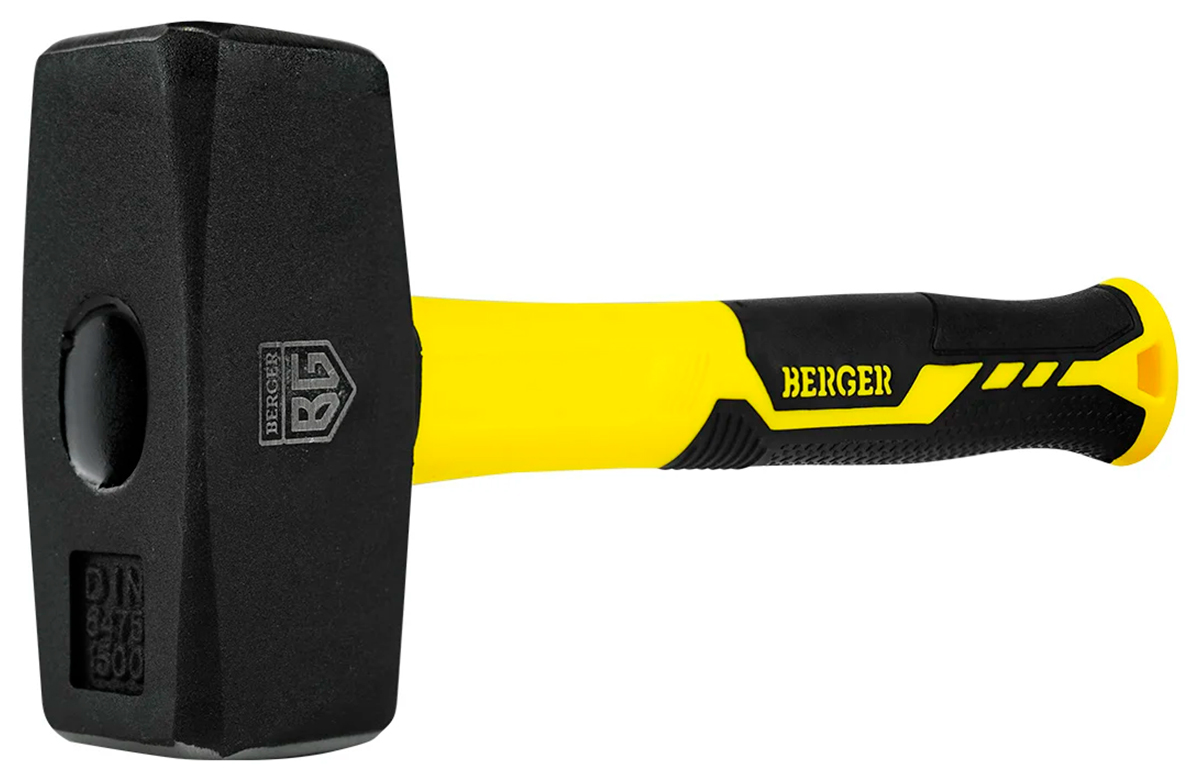 Изображение товара Кованая кувалда Berger 1500 г, 273 мм, фиберглассовая рукоятка (BG1517) Изображение товара Кованая кувалда Berger 1500 г, 273 мм, фиберглассовая рукоятка (BG1517)