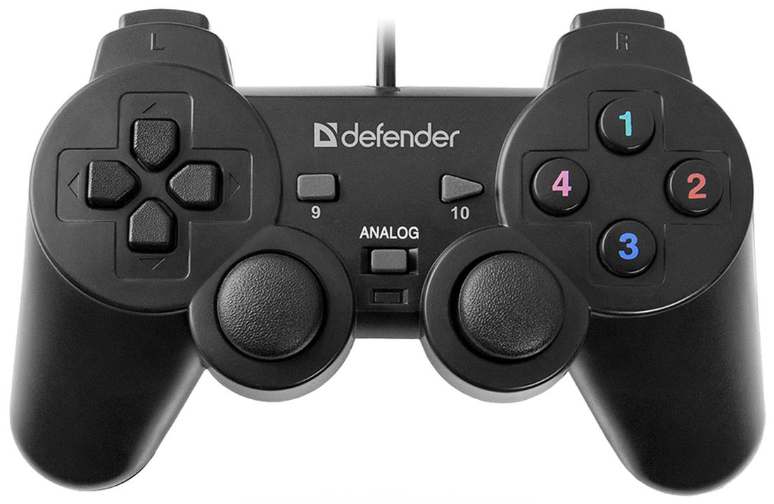 Изображение товара Геймпад Defender Omega USB 12 кнопок с виброотдачей для ПК