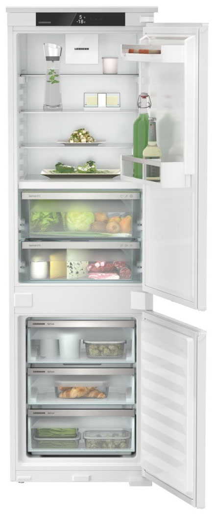 холодильник liebherr icbnse 5123 plus biofresh nofrost Встраиваемый двухкамерный холодильник Liebherr ICBNSe 5123-20