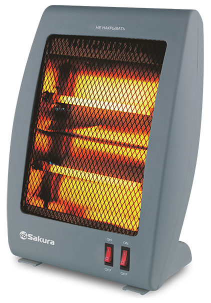 Изображение товара Инфракрасный обогреватель Sakura SA-0670DG напольный кварцевый серый 0.9 кВт