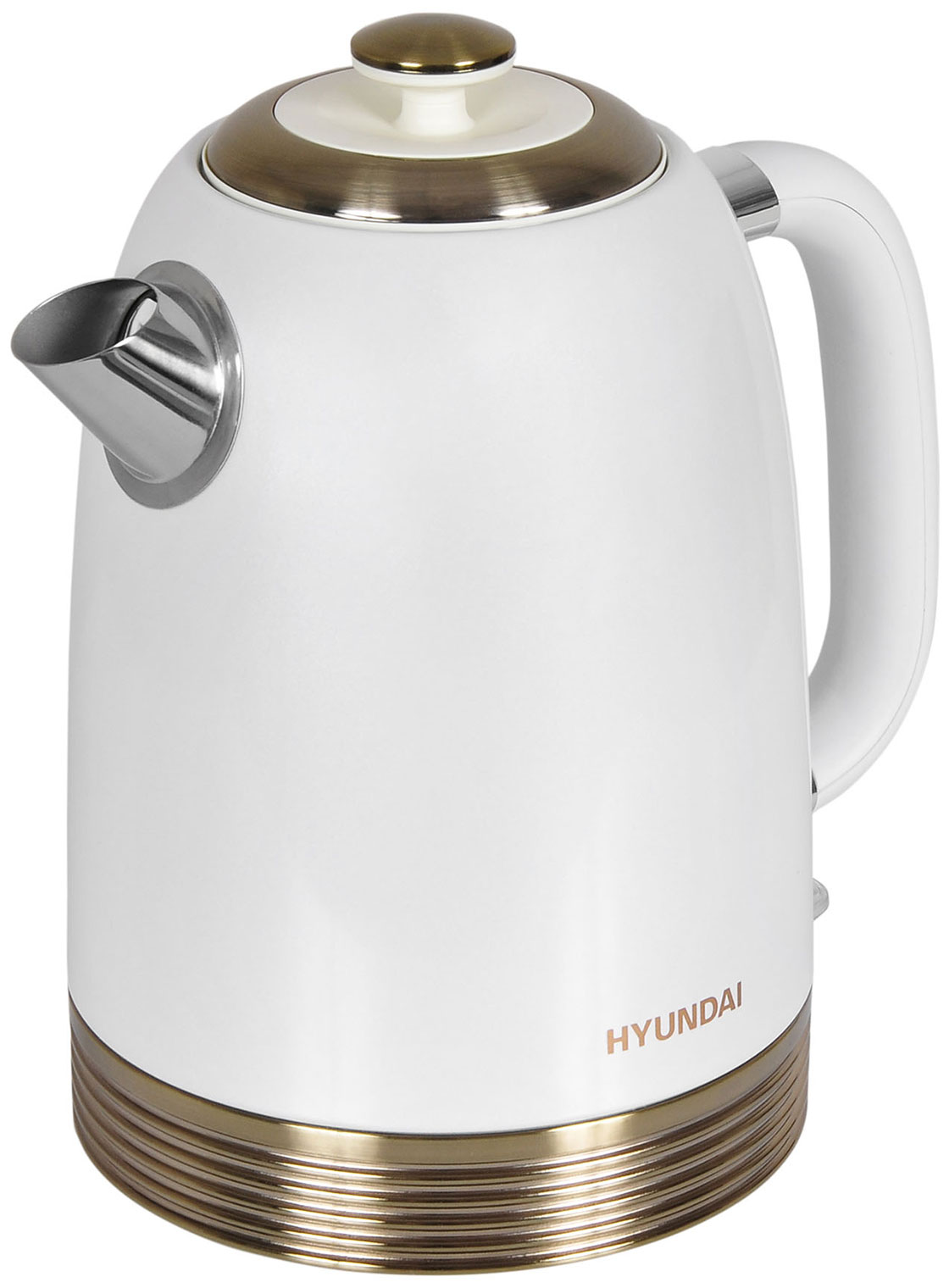 Изображение товара Чайник электрический Hyundai HYK-S4500 жемчужный/золотистый