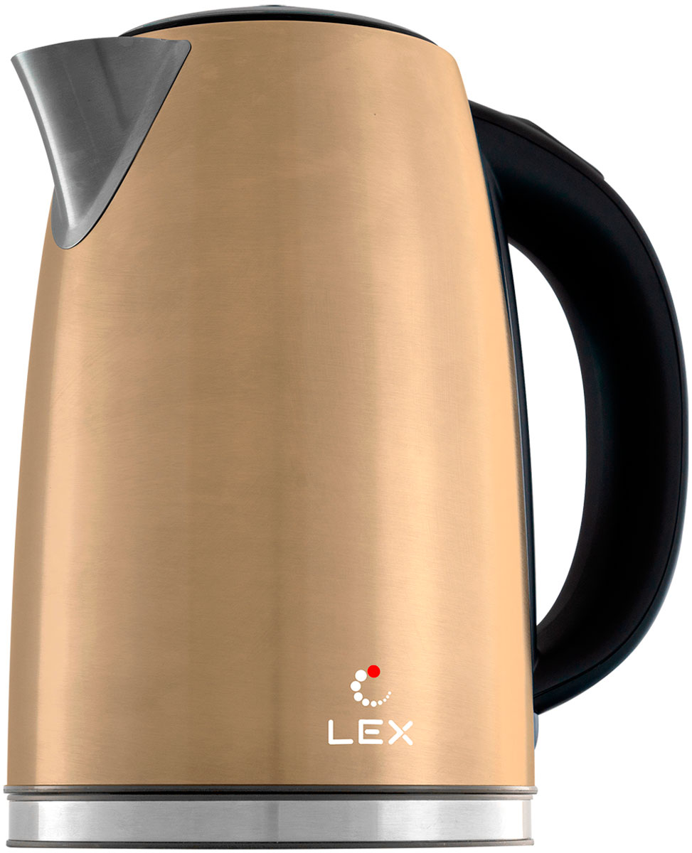 цена Чайник электрический LEX LX 30021-3 стальной (бежевый)