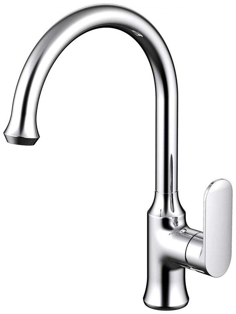 Изображение товара Кухонный смеситель Bravat Opal F7125183CP-RUS хром однорычажный с поворотным изливом