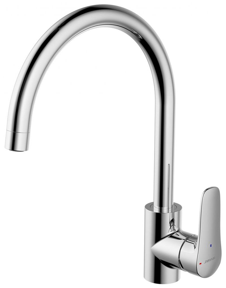 Изображение товара Кухонный смеситель Bravat Source F7173218CP-ENG хром однорычажный поворотный