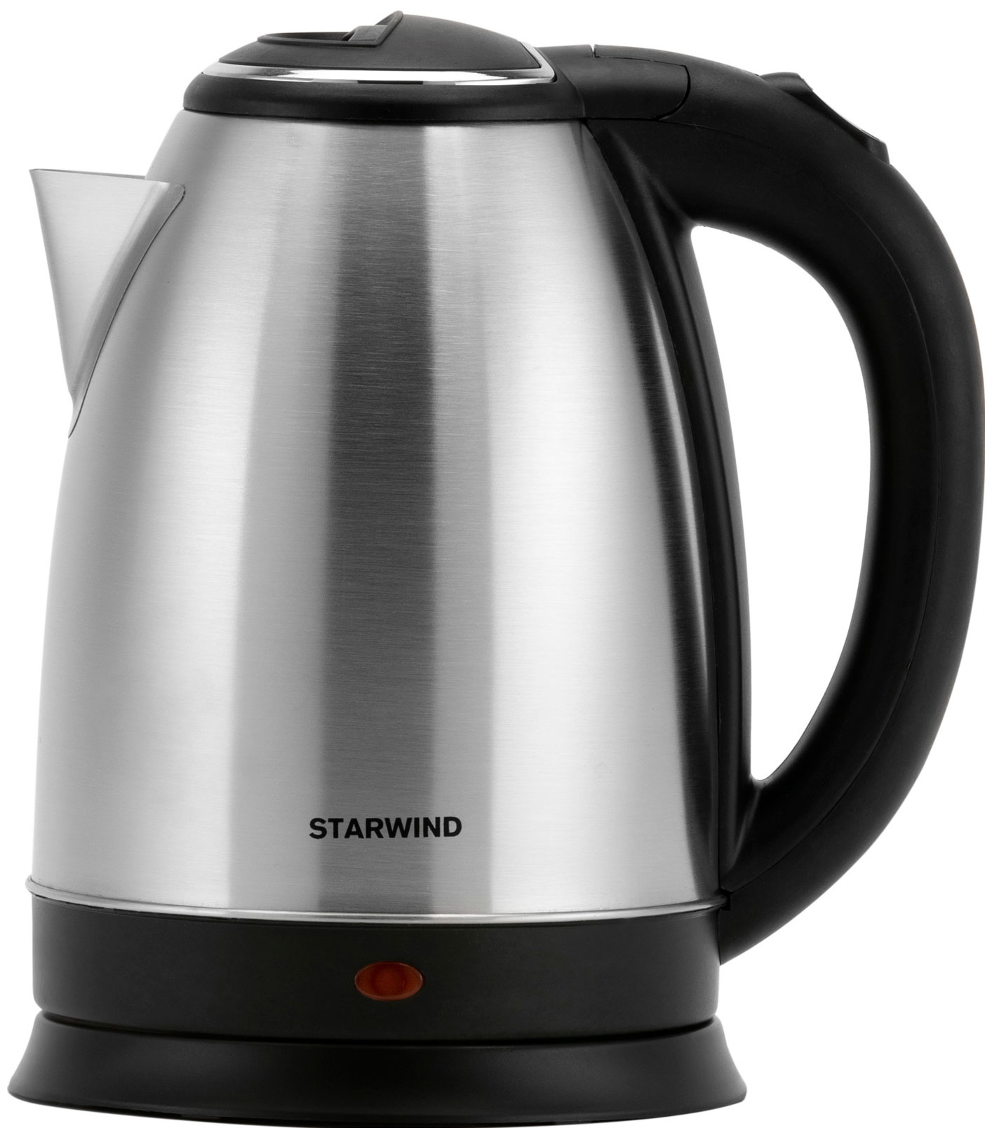 чайник электрический starwind sks1051 1500вт серебристый матовый и черный Чайник электрический Starwind SKS1051 серебристый матовый/черный