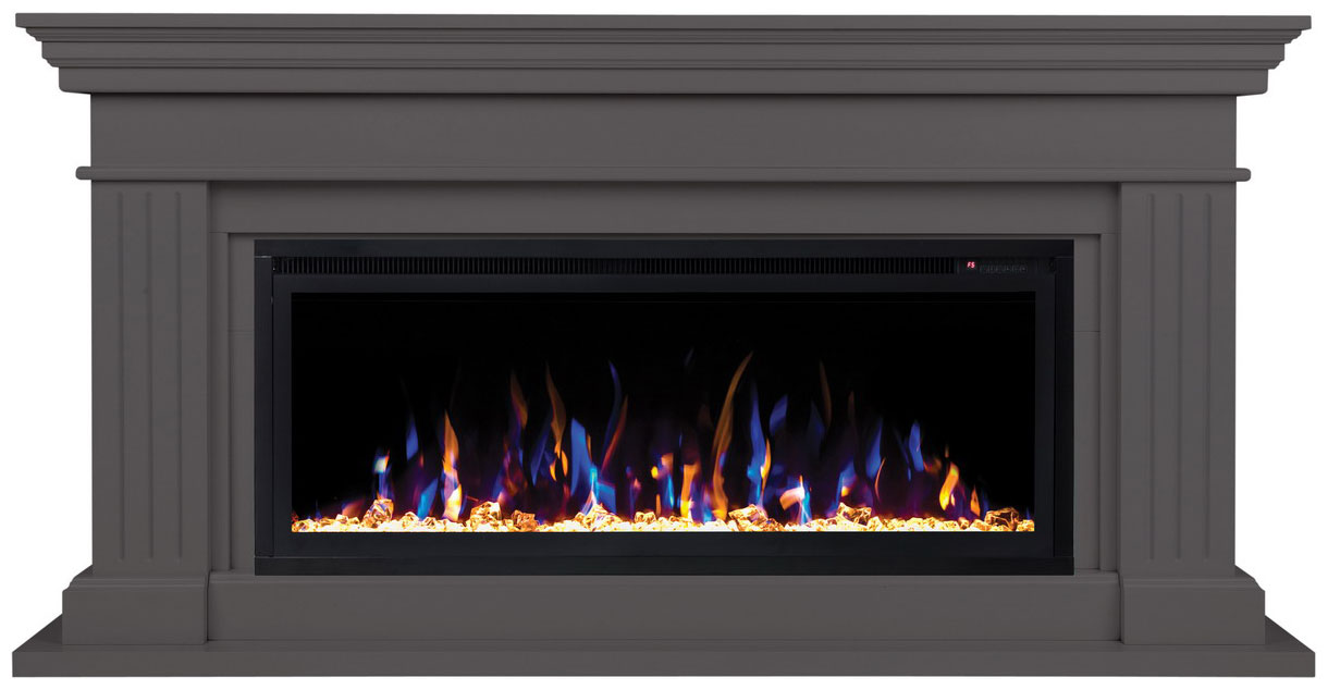 Изображение товара Каминокомплект Realflame ONTARIO 42 GR SAPHIR-S электрокамин с управлением и эффектом пламени