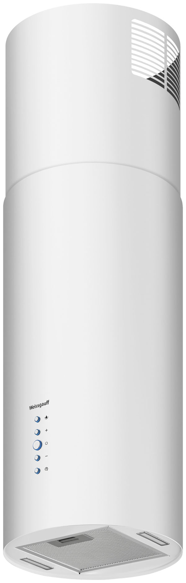 Изображение товара Вытяжка Weissgauff Tubus 1402 Island White белая для кухни 1200 м3ч