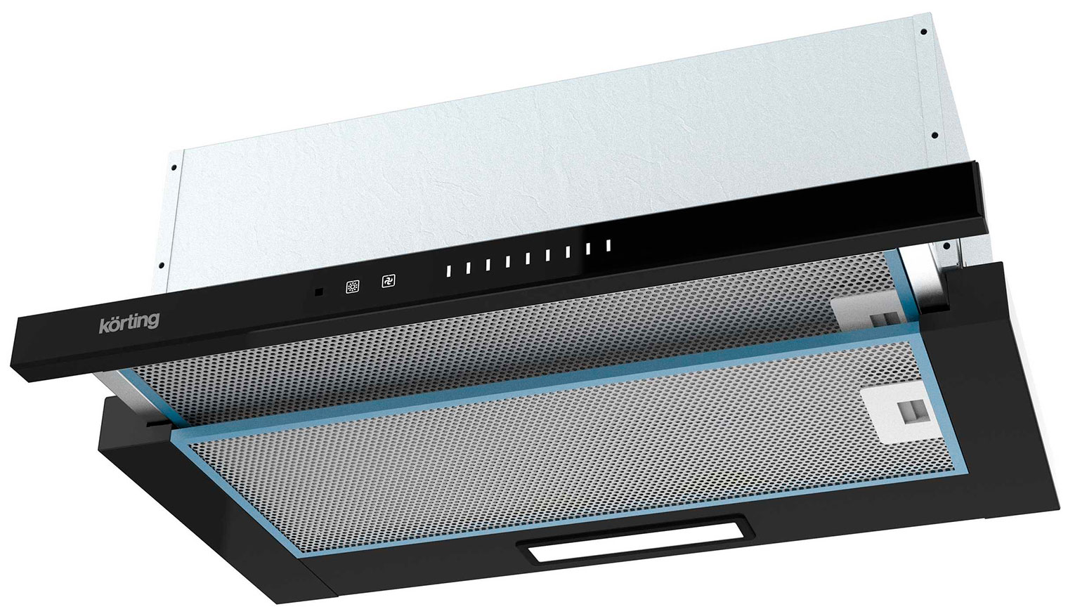 Изображение товара Вытяжка кухонная Korting KHP 6975 GN телескопическая черный