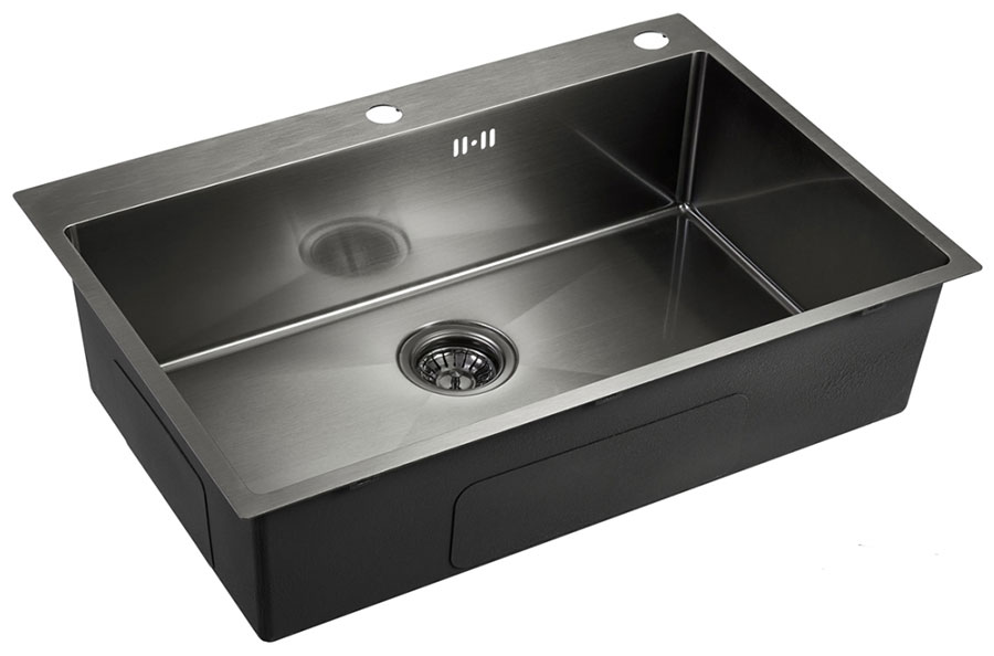 

Кухонная мойка Emar EMB-125A PVD Nano Dark, Черный