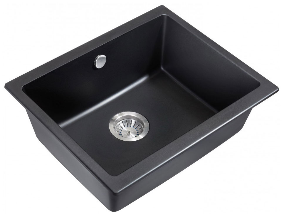 Изображение товара Кухонная мойка Milacio Leon 55 Cuarzo (MC.77081) черный матовый