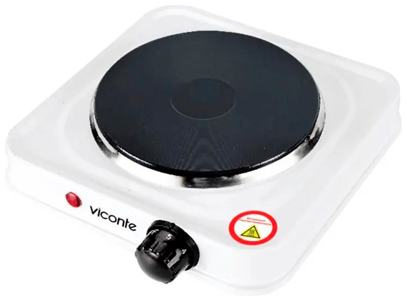 Настольная плита Viconte VC-903 белая цена и фото