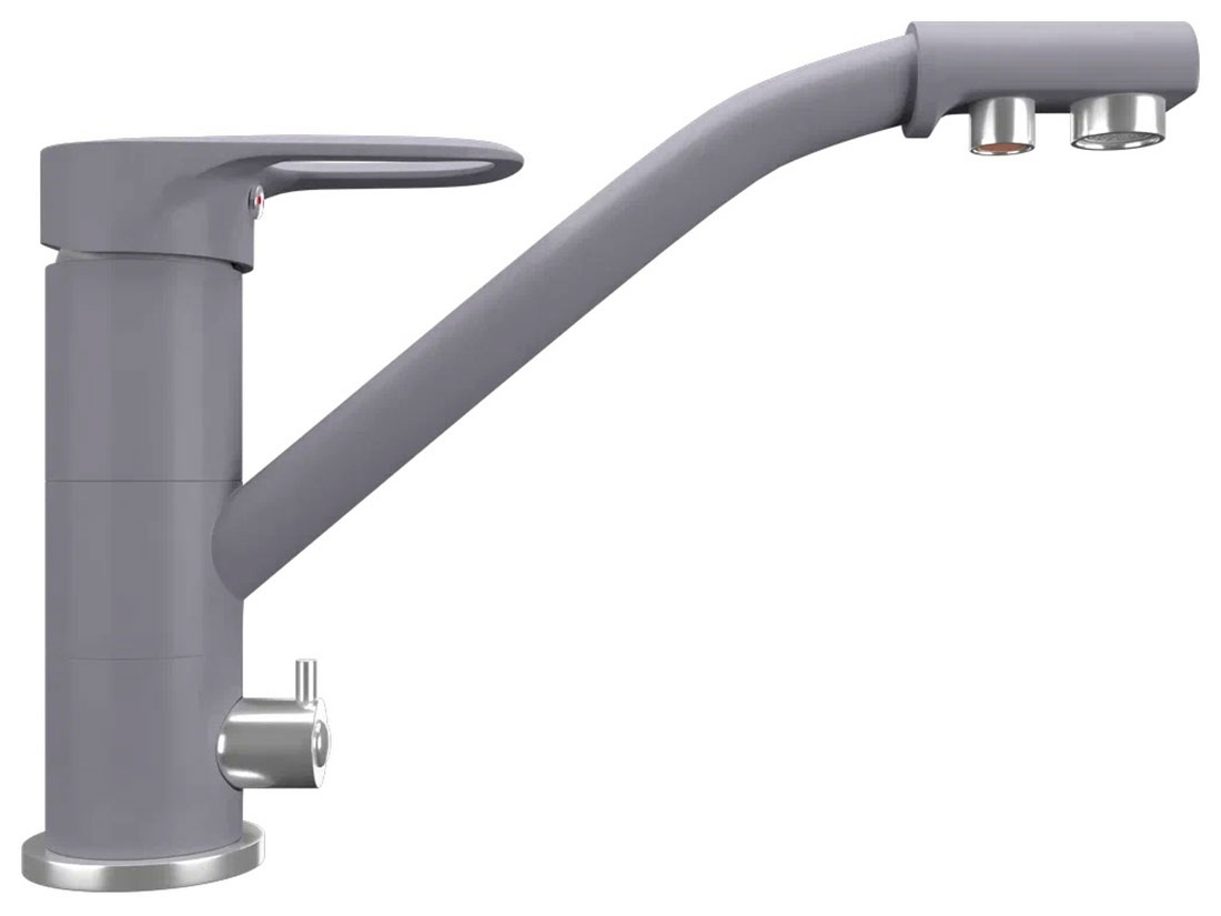 Изображение товара Кухонный смеситель Ulgran UQ-010/бетон (UQ-010-05)