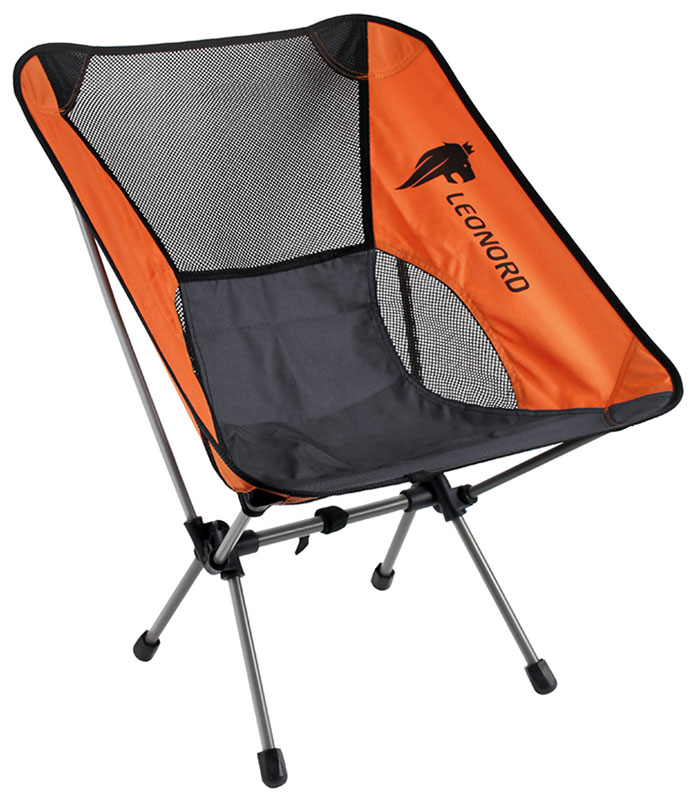 

Кресло складное Leonord LEO-10 993133, Черный/оранжевый