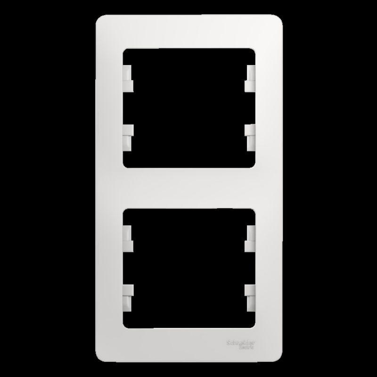 Изображение товара Рамка декоративная для электросоединений Глосса вертикальная белая Sistema Electric