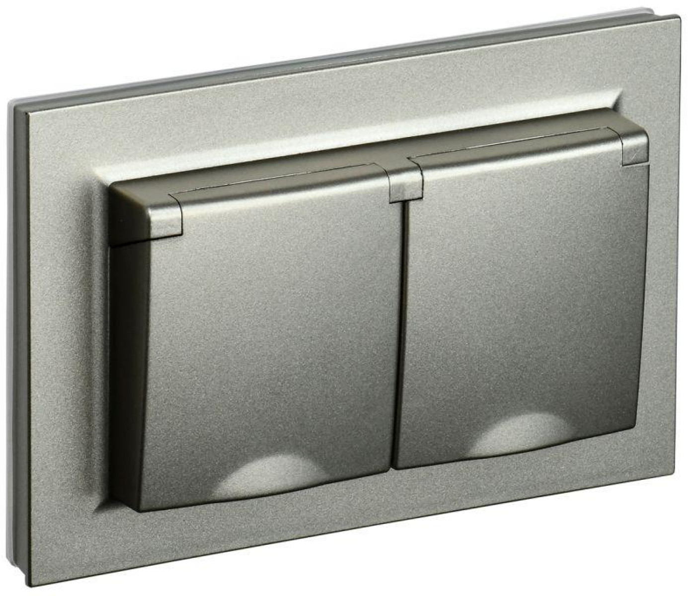 Изображение товара Розетка IEK серии BRITE с крышкой шампань 16А IP44 встроенная