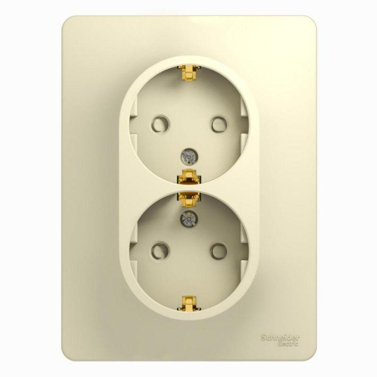 Изображение товара Розетка Systeme Electric Glossa 16А IP20 с защитой и заземлением, встраиваемая