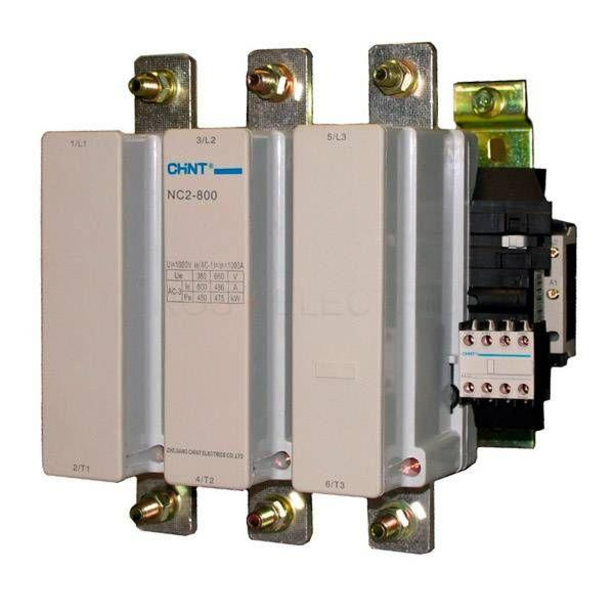 Изображение товара Низковольтное и промышленное электрооборудование Chint Контактор NC2-800 800А 220-240В/АС3 50Гц