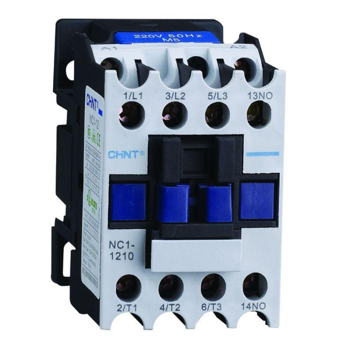 Изображение товара Низковольтное и промышленное электрооборудование Chint Контактор NC1-1210 12А 24В/АС3 1НО 50Гц (R)