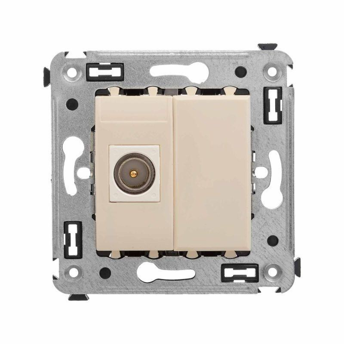 Изображение товара Розетка телевизионная DKC TV СП Avanti Ванильная дымка для скрытой установки