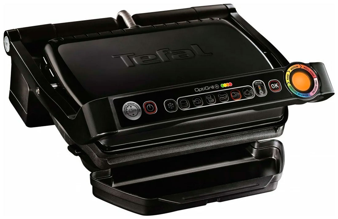 

Умный электрогриль Tefal Optigrill + GC714834, Черный