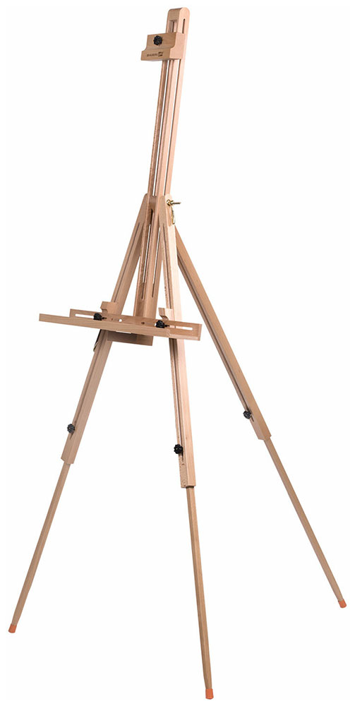 

Мольберт полевой - тренога Brauberg ART, бук, с полкой, высота 80-192 см, высота холста 112 см (192262), Натуральное дерево