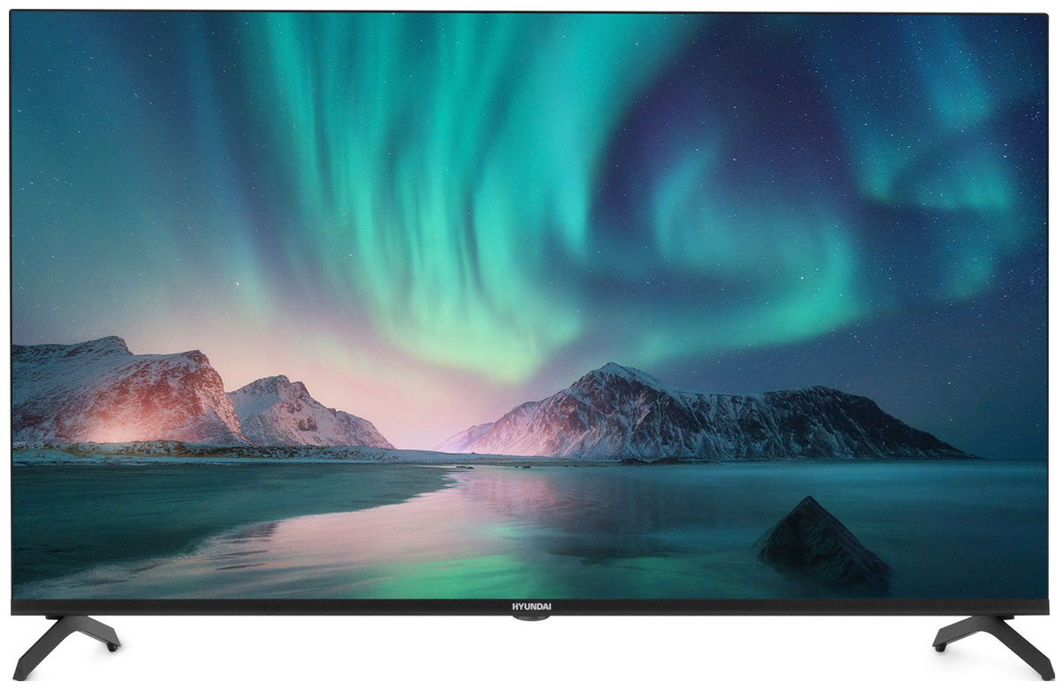Телевизор Hyundai H-LED43BU7006, Smart Android TV Frameless, черный телевизор hyundai h led50bu7006 uhd smart metal frameless