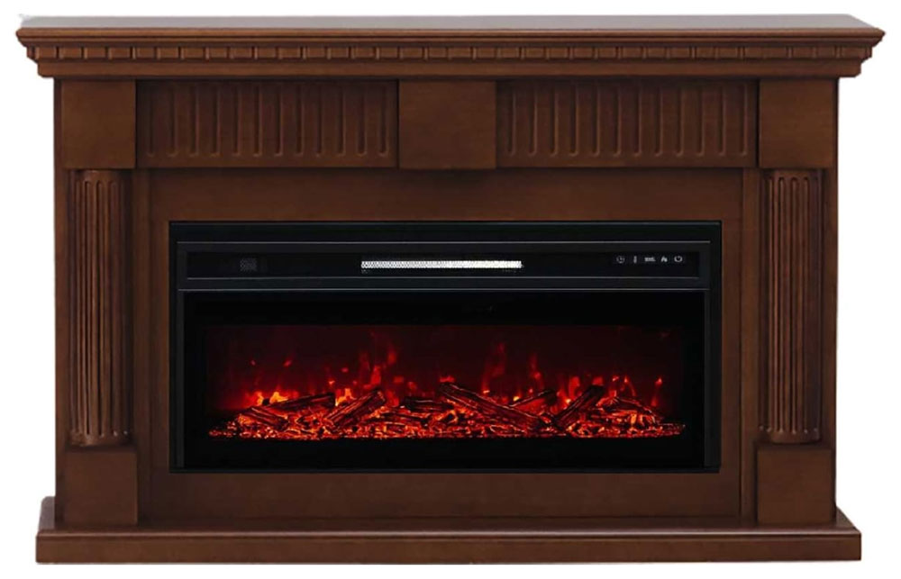 Изображение товара Электрический каминокомплект Elekam Kremona с очагом Pulsar 38, дуб, напольный