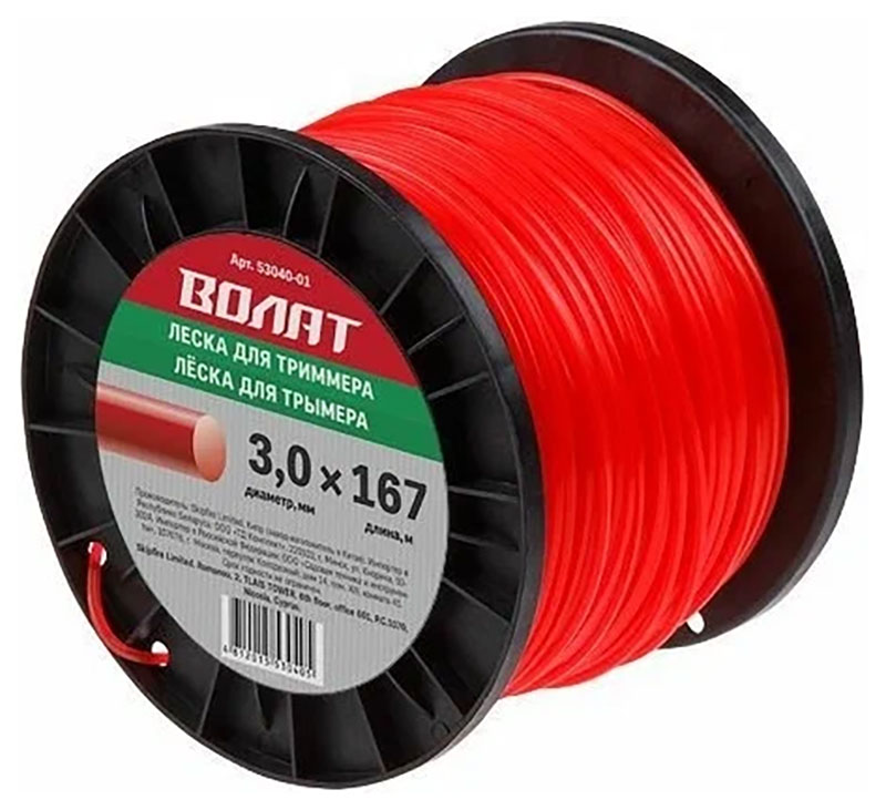 

Леска Волат ф 3.0 мм х 167 м, круглое сечение (53040-01)